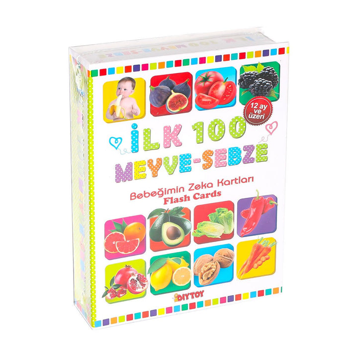 1765 FLASH CARD İLK 100 MEYVELER EĞİTİCİ KARTLAR - Toyz Show - 