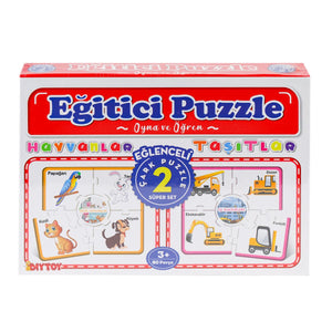 7196 ÇARK PUZZLE HAYVANLAR - Toyz Show