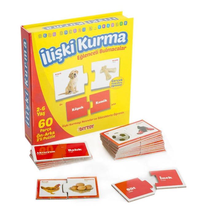1437 DıyToy, Eğlenceli Bulmacalar - İlişki Kurma / 2-6 yaş - Toyz Show - 