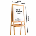 2195 AYAKLI ÇİFT TARAFLI MANYETİK AHŞAP YAZI TAHTASI - görsel 3