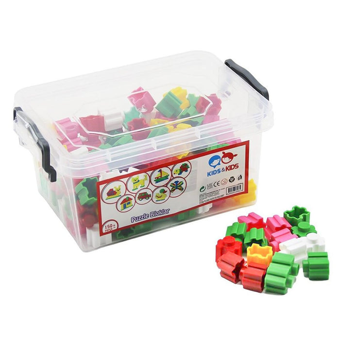 STR-114 KİDS KİDS 150 PARÇA PUZZLE BLOKLAR KOLİ 25 PK - Toyz Show - 