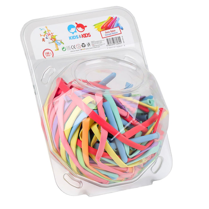 SRT-130 Sosis Balon Karışık Renk 100lü - Toyz Show - 