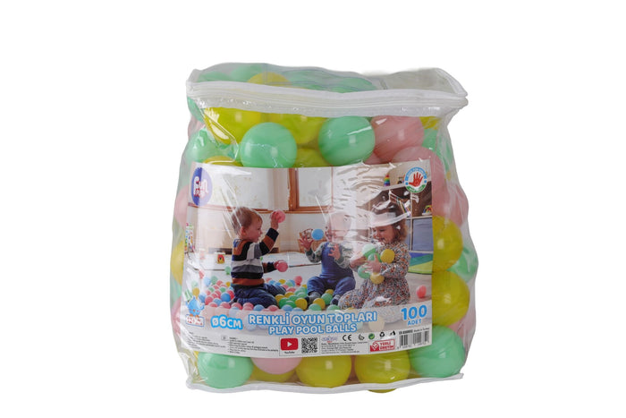 ER-6100BAG FUN PLAY SOFT RENK HAVUZ TOPLARI PVC ÇANTALI - Toyz Show - 