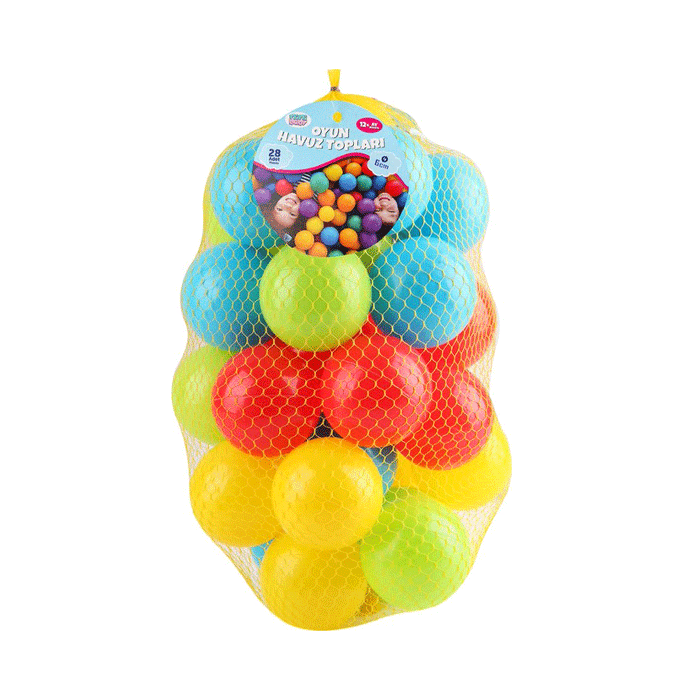 ER-6028 HAVUZ TOPU 6 CM 28Lİ FİLEDE - Toyz Show - 