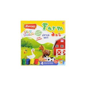 ERN-588 HEROES ORTA KUTULU ÇİFTLİK OYUN HAMURU SETİ - Toyz Show