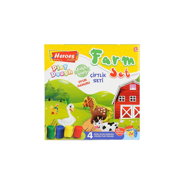 ERN-588 HEROES ORTA KUTULU ÇİFTLİK OYUN HAMURU SETİ - Toyz Show - 