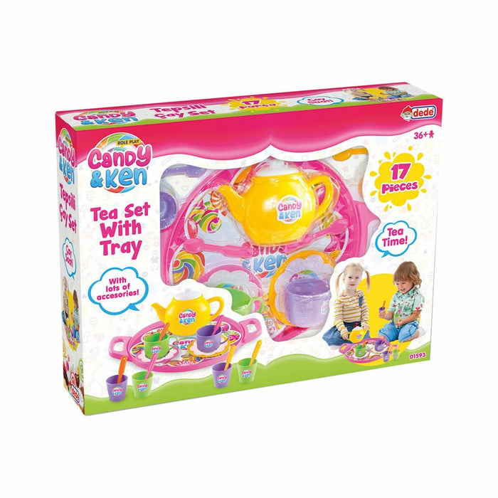 01593 CANDY TEPSİLİ ÇAY SET - Toyz Show - 