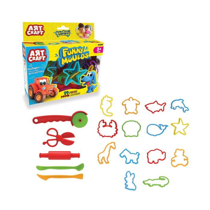 03299 Art Craft 19 parça EĞLENCELİ KALIPLAR - Toyz Show - 