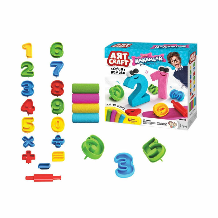 03552 3D RAKAMLAR HAMUR SET 200GR - Toyz Show - 
