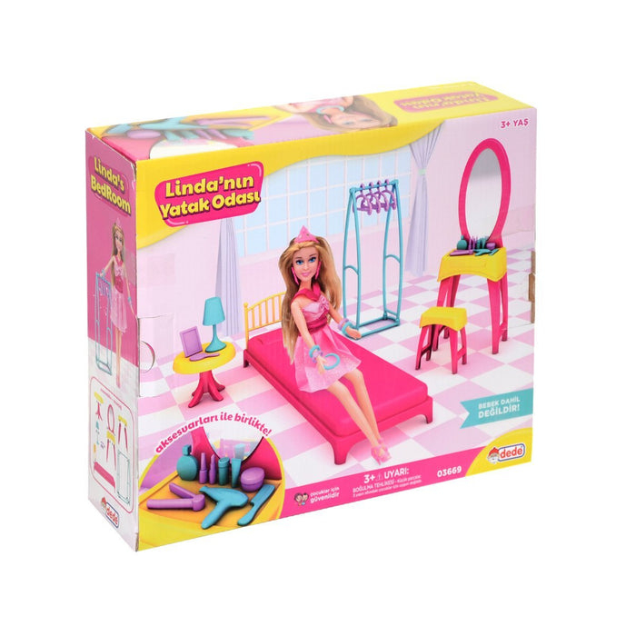03669 Linda'nın Yatak Odası Oyun Seti -Dede - Toyz Show - 