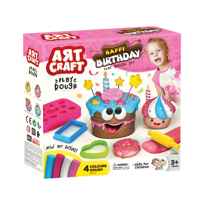 03683 Art Craft Doğum Günü Hamur Set 200 gr - Toyz Show - 