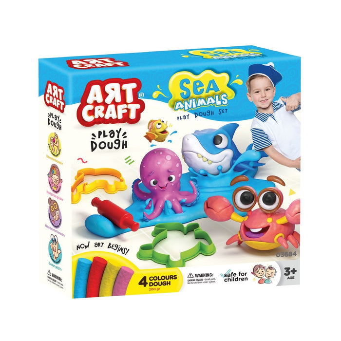 03684 Art Craft Deniz Hayvanları Hamur Set 200 gr - Toyz Show - 