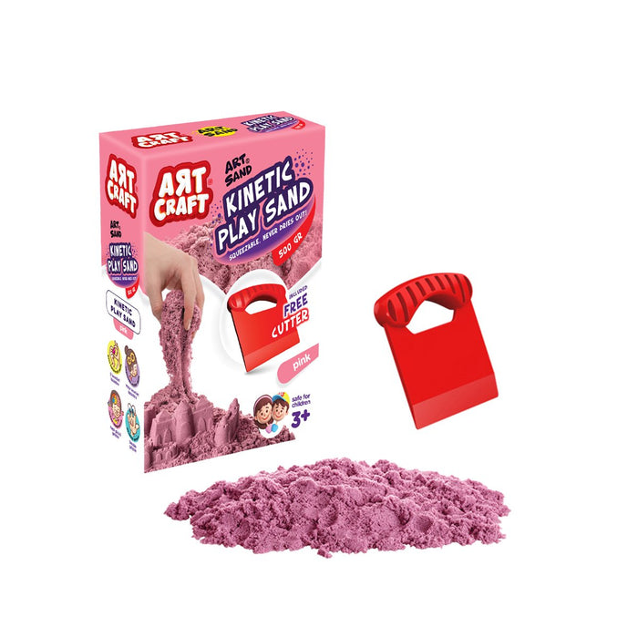 03688 AKSESUARLI PEMBE KİNETİK OYUN KUMU 500 GR - Toyz Show - 