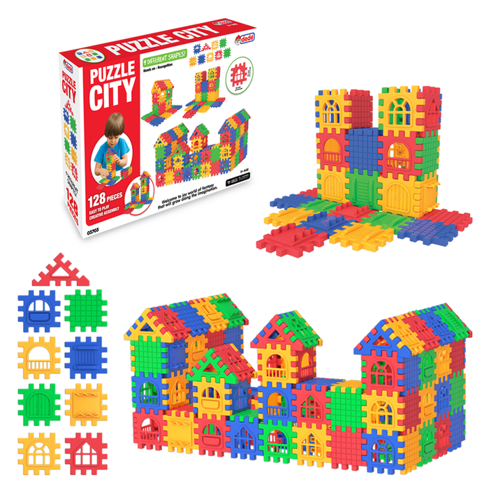 03703 Puzzle City 128 Parça -Dede - Toyz Show - 