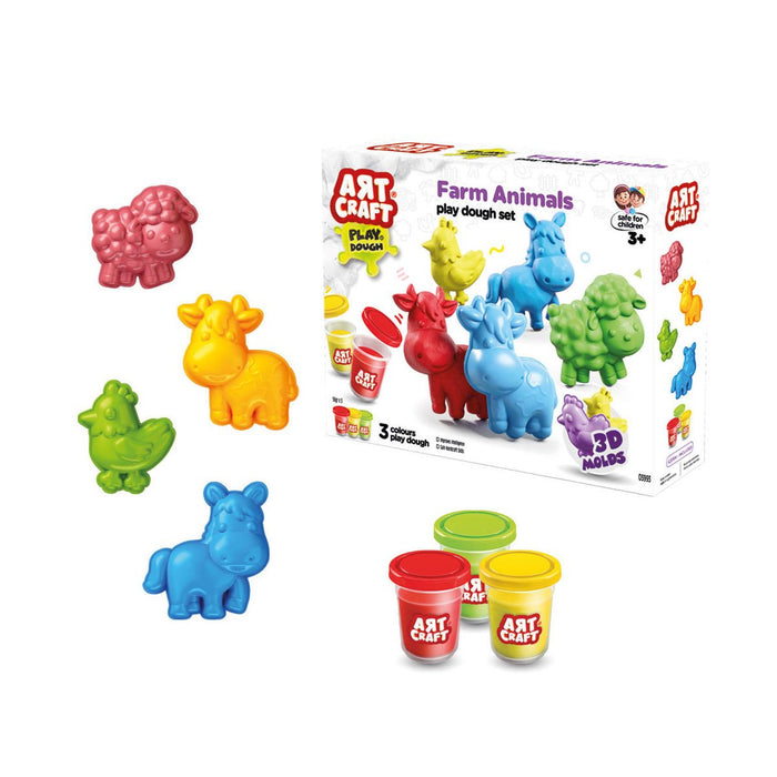 03993 Art Craft Çiftlik Hayvanları Hamur Set 168 Gr -Fentoys - Toyz Show - 