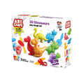 03995 Art Craft 3D Dinozorlar Hamur Set 168 Gr -Fentoys - görsel 3