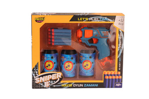 FAB 5909 KUTULU 3 HEDEFLİ SNİPER 6 DART ATICI - Toyz Show