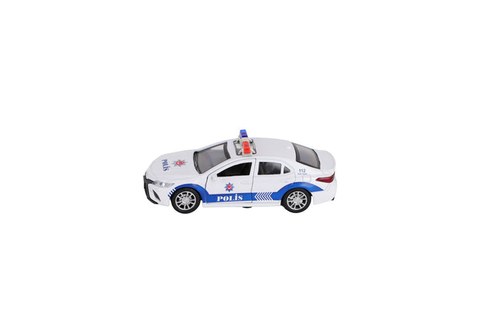 FY6238-12D DİSPLAYDA METAL ÇEK BIRAK POLİS ARABASI - Toyz Show - 