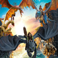 HD 714 HOW TO TRAIN YOUR DRAGON PUZZLE 100 PRÇ - görsel 2