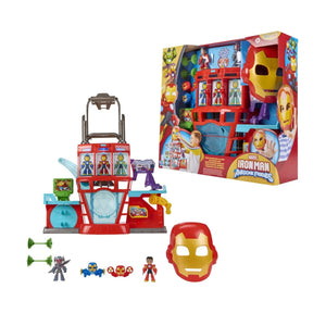 G1259 Iron Man and his Awesome Friends Iron Quarters Oyun Seti - Toyz Show
