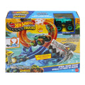 JFR08 Hot Wheels Monster Trucks Dönen Corkscrew Shark Çarpışması - görsel 6