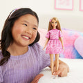 JJN62 Barbie Fashionistas - Damla Desenli Elbise - görsel 5