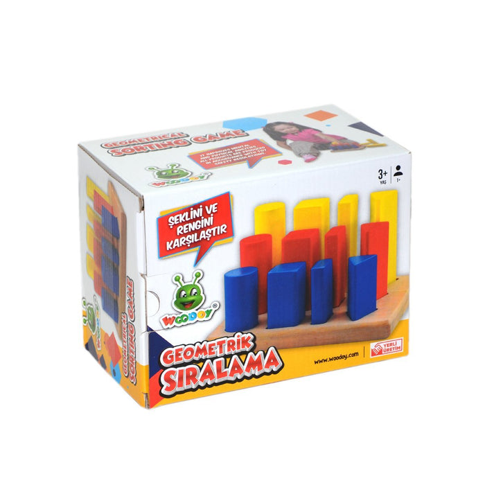 075KR WOODOY GEOMETRİK ŞEKİLLİ SIRALAMA - Toyz Show - 