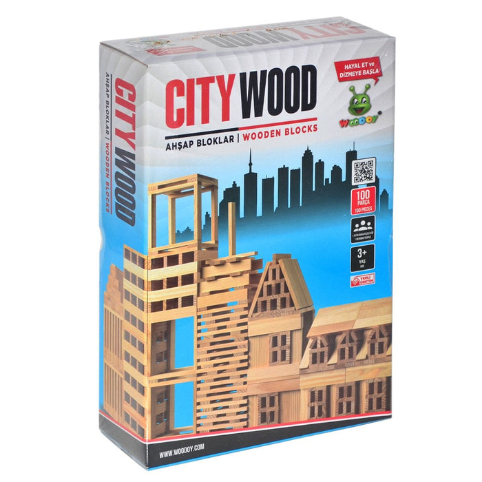 KR101 Woodoy City Wood Ahşap Bloklar - Toyz Show - 