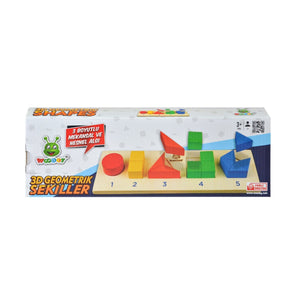 125 Woodoy 3D Yapboz Geometrik Şekiller Bultak - Toyz Show
