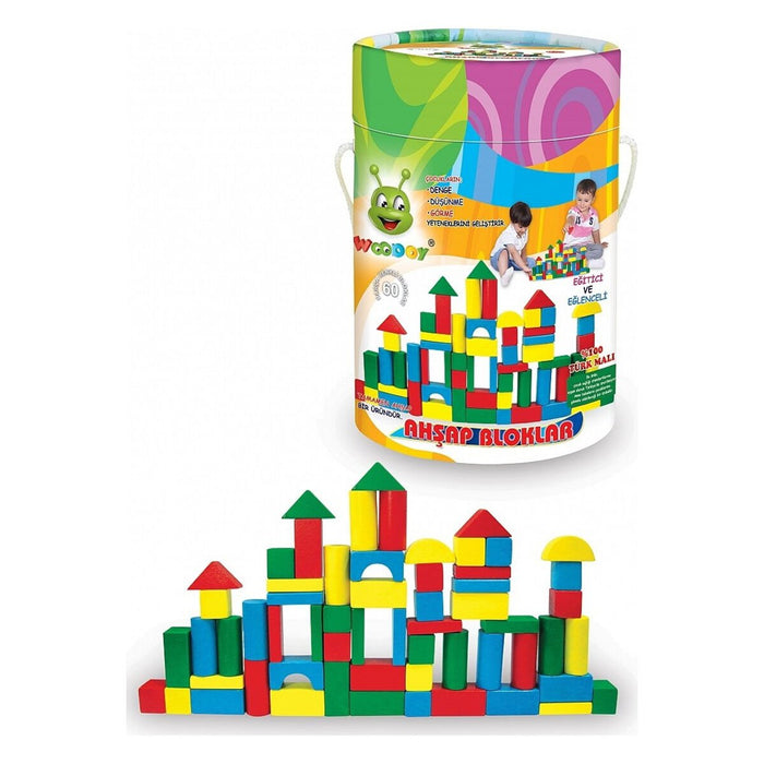 KR017 WOODOY 60 PARÇA KÜÇÜK KOVALI BLOKLAR - Toyz Show - 