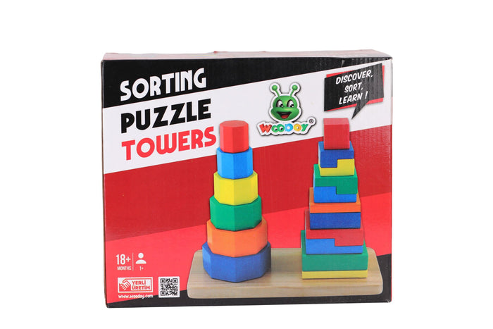 KR055 WOODOY 2Lİ ÇEŞİT KENAR KULELER 24 - Toyz Show - 