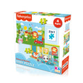 13406 KS Fisher-Price Baby Puzzle - Railway & Bedtime / 12+24 Parça Puzzle / +4 yaş - görsel 1