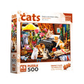 20052 Kittens in the Writer s Office 500 Parça Puzzle - görsel 1