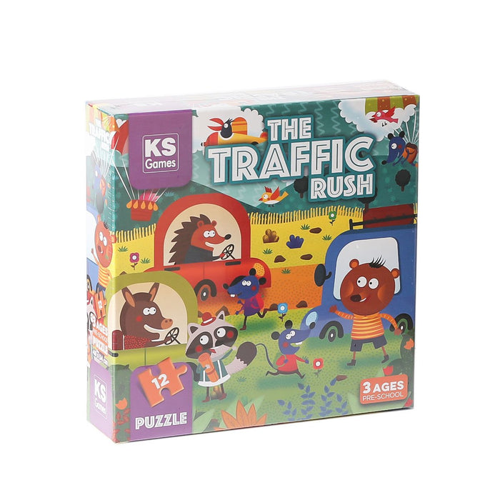 PRS 32702 The Traffic Rush Pre School Puzzle 12 Parça - Toyz Show - 