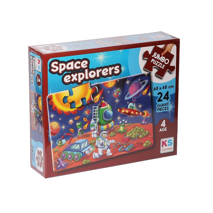 JP 31011 Space Explorers Jumbo Puzzle 24 Parça -KSPuzzle - Toyz Show - 