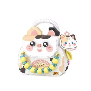 LZ-8843 LOZ KEDİ FİGÜRLÜ MEYVE ÇANTASI 360 PARÇA BLOCK OYUNCAK - Toyz Show