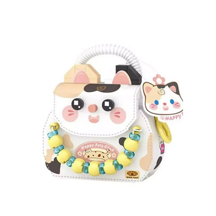 LZ-8843 LOZ KEDİ FİGÜRLÜ MEYVE ÇANTASI 360 PARÇA BLOCK OYUNCAK - Toyz Show - 