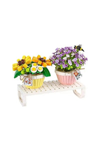 LZ1674 LOZ Eternal Flowers Serisi - Saksıda Çiçekler ''Letters from Spring Baby s Breath'' ''Daisy With Bee'' 534 Parça Yapım Seti - Toyz Show