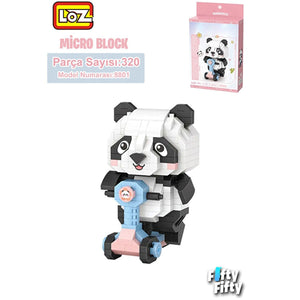 LZ8801 PANDA SCOOTER BLOCK OYUNCAK 320 PARÇA - Toyz Show