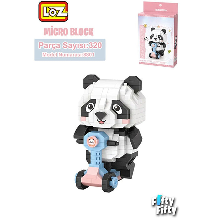 LZ8801 PANDA SCOOTER BLOCK OYUNCAK 320 PARÇA - Toyz Show - 