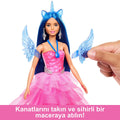 HRR16 Barbie Mavi Saçlı Prenses Bebek - görsel 4