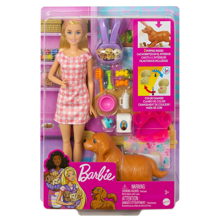 HCK75 Barbie ve Yeni Doğan Köpekler Oyun Seti, Barbie ve Hayvanları - Toyz Show - 