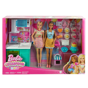 HJY94 Barbie Brooklyn ve Malibu Pasta Yapıyor Oyun Seti - Toyz Show