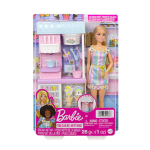 HCN46 Barbie Dondurma Dükkanı Oyun Seti, Barbie Ben Büyüyünce - Toyz Show
