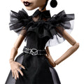 HXJ03 Monster High Wednesday Balo Elbiseli Bebek - görsel 5