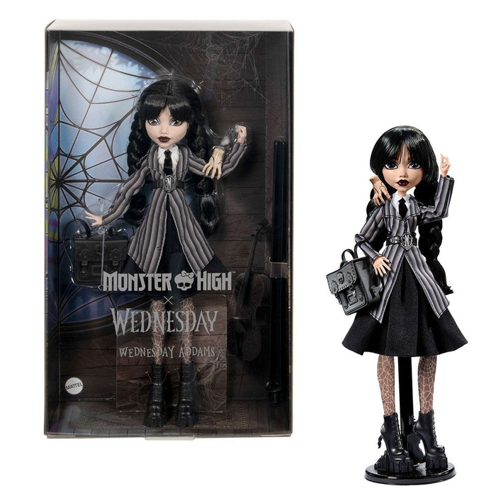 HXJ04 Monster High Wednesday Okul Üniformalı Bebek - Toyz Show - 