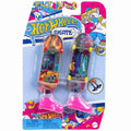 HXL17 Hot Wheels Skate Retro Temalı İkili Parmak Kaykay ve Ayakkabı Paketi - görsel 2