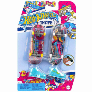 HXL17 Hot Wheels Skate Retro Temalı İkili Parmak Kaykay ve Ayakkabı Paketi - Toyz Show