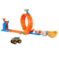 JBX64 Hot Wheels Monster Trucks Döngü ve Takla Bigfoot Oyun Parkuru - görsel 2