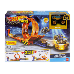 JBX64 Hot Wheels Monster Trucks Döngü ve Takla Bigfoot Oyun Parkuru - Toyz Show